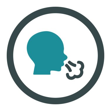 Yuvarlak vektör simge hapşırma