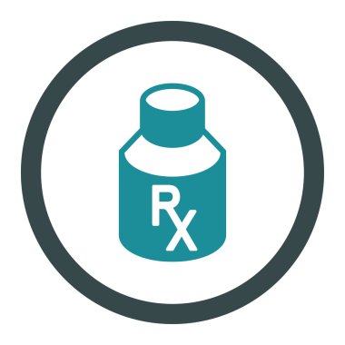 Alış irsaliyesi şişe yuvarlak vektör simgesi