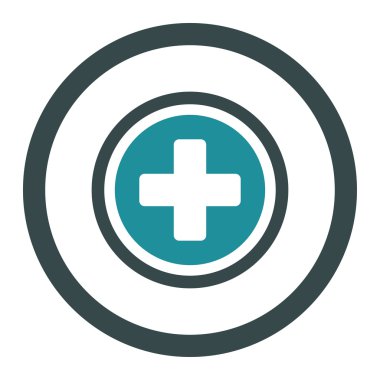 Çapraz yuvarlak vektör simge yuvarlak