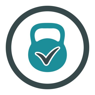 Geçerli yığın vektör simge yuvarlak