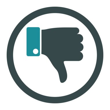 Yuvarlak vektör simgesi parmak