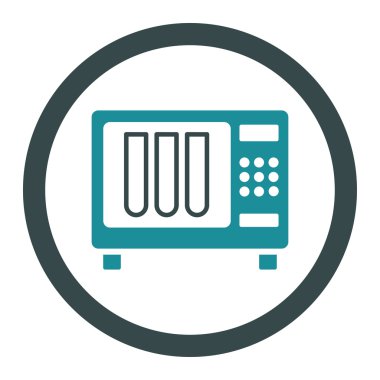 Sterilizatör yuvarlak vektör simgesi