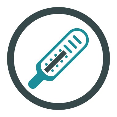 Termometre yuvarlak vektör simgesi