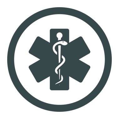 Hayat yuvarlak vektör yıldız simgesi