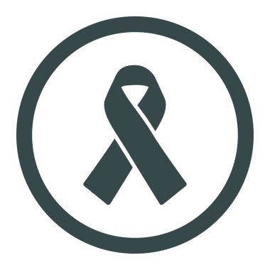 Vektör simge dayanışma şerit yuvarlak