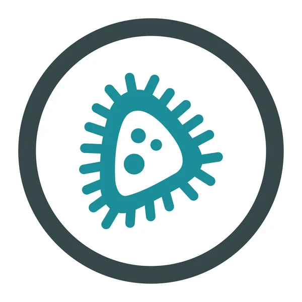 Micro Parasite Rounded Vector Icon — Stock Vector