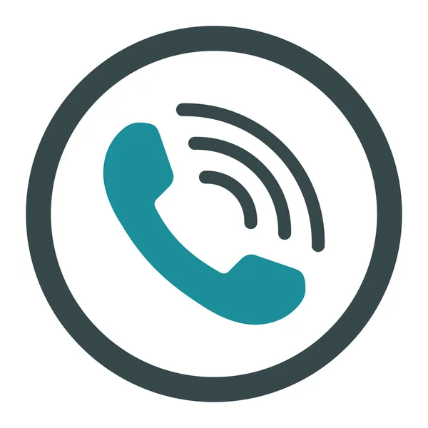 Telefonní hovor zaoblené vektorové ikony — Stockový vektor