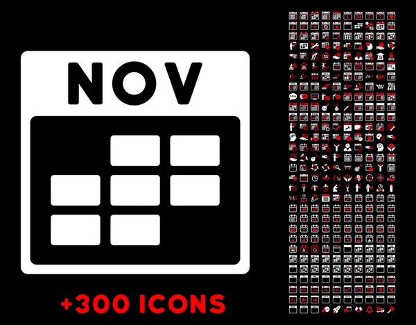 November platte pictogram — Stockvector