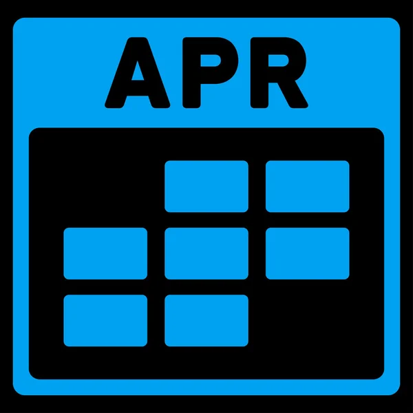 Icono del apartamento de abril — Vector de stock