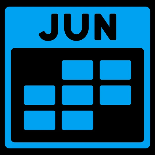 Juni Flat ikonen — Stock vektor