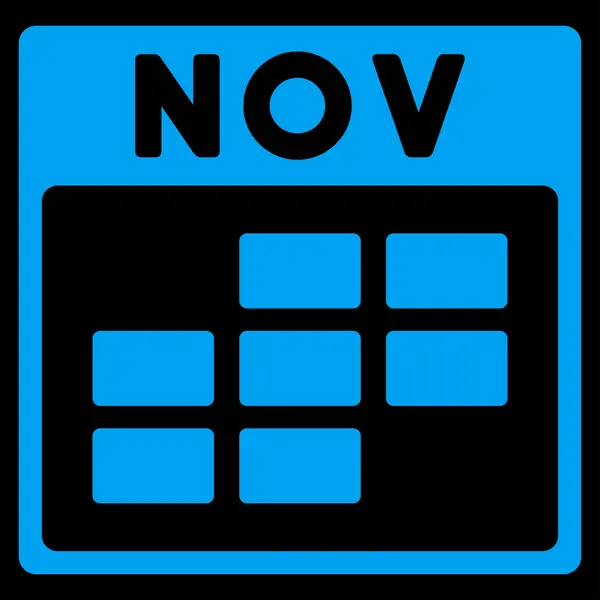 November platte pictogram — Stockvector