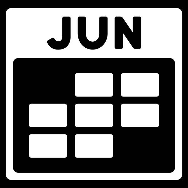 Icono de junio Apartamento — Archivo Imágenes Vectoriales