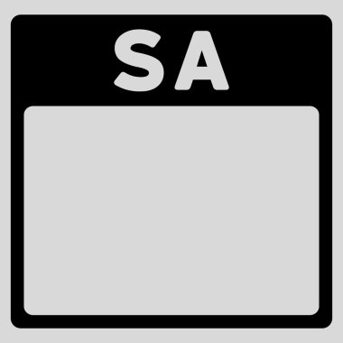 Cumartesi düz simgesi