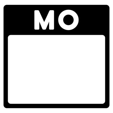 Pazartesi düz simgesi