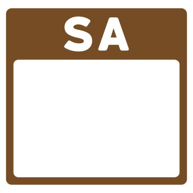 Cumartesi düz simgesi