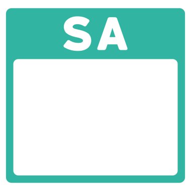 Cumartesi düz simgesi