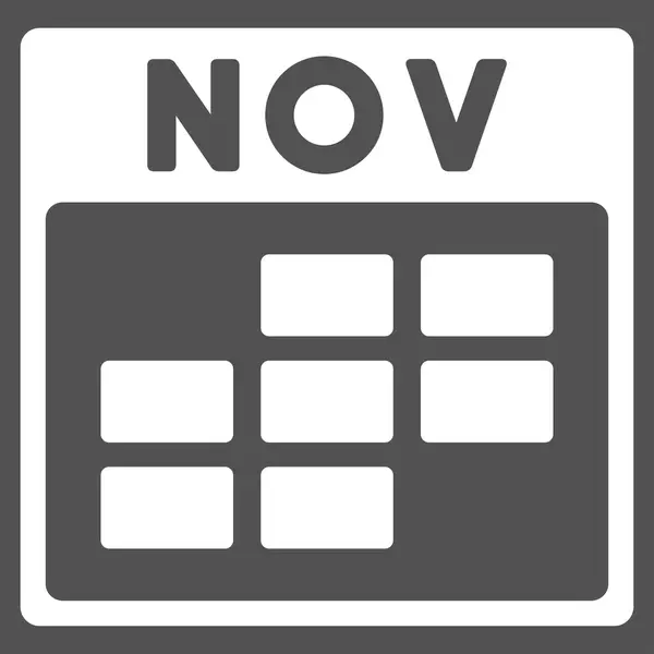 Listopada płaskie ikona — Wektor stockowy