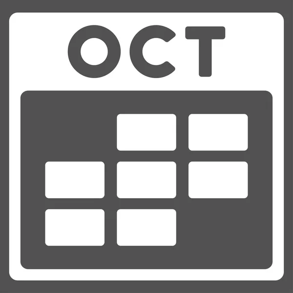 Października mieszkanie ikona — Wektor stockowy