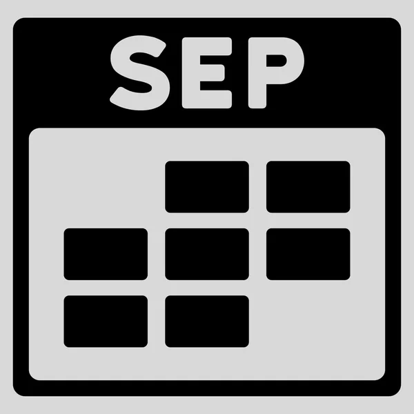 September Flat Icon — Stock Vector