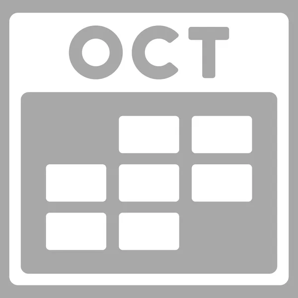 Οκτωβρίου επίπεδη εικονίδιο — Διανυσματικό Αρχείο