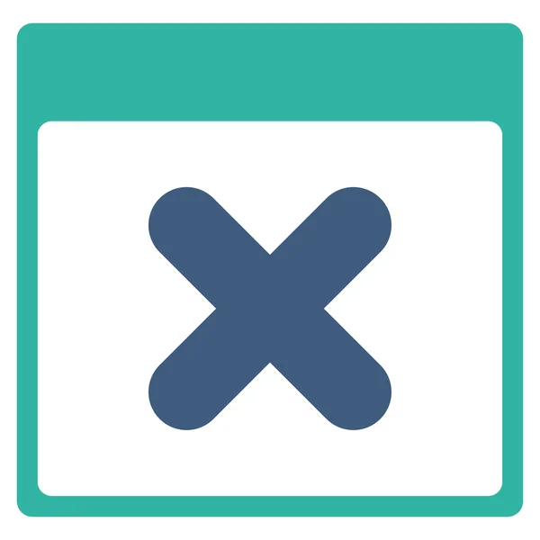 Cancelar fecha icono — Vector de stock