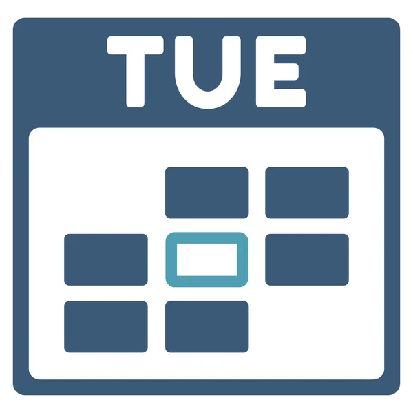 Tuesday Flat Icon — Stock Vector