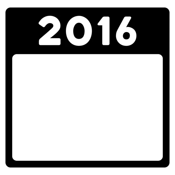 2016 anno icona — Vettoriale Stock