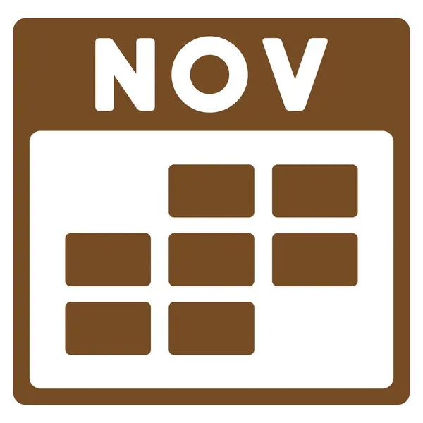 November-Ikone — Stockvektor