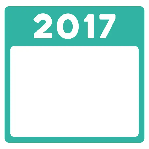 Икона 2017 года — стоковый вектор