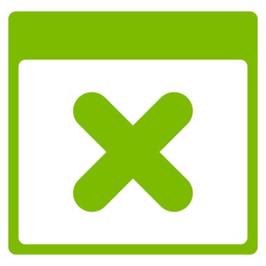 İptal güncel değil simgesi