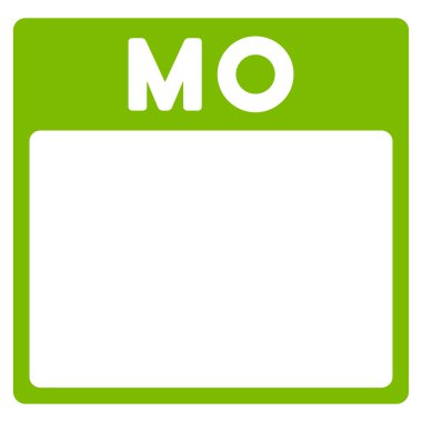 Pazartesi düz simgesi