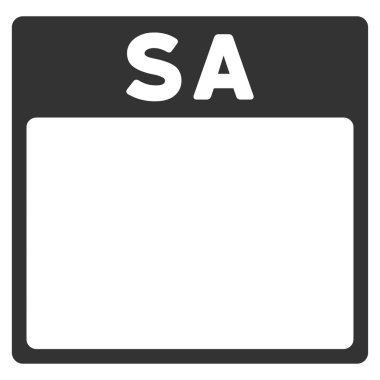 Cumartesi düz simgesi