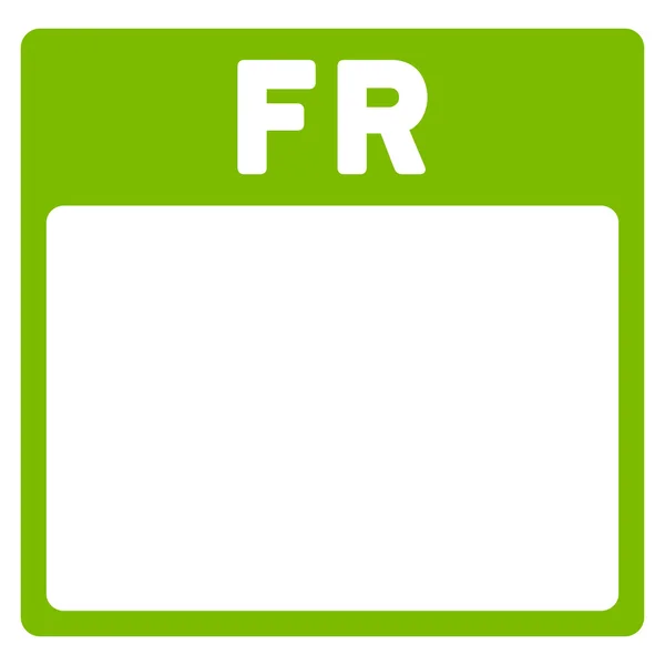 Friday Flat Icon — Stock Vector