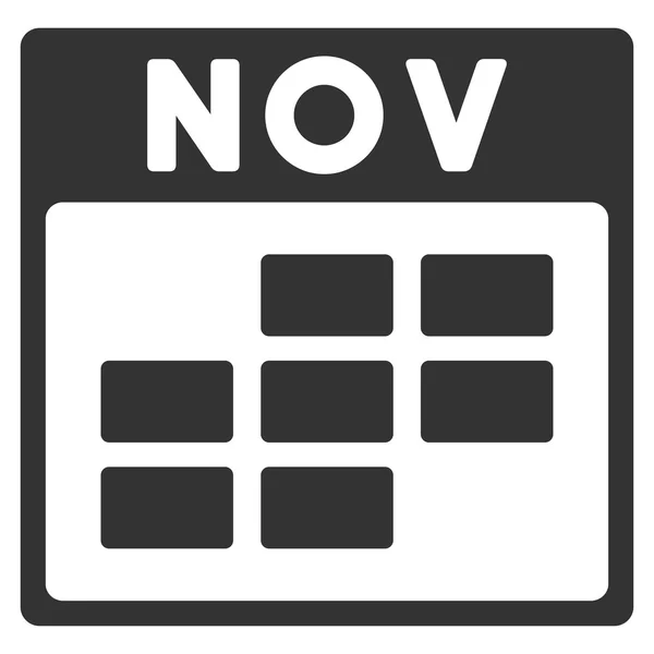 Listopada płaskie ikona — Wektor stockowy