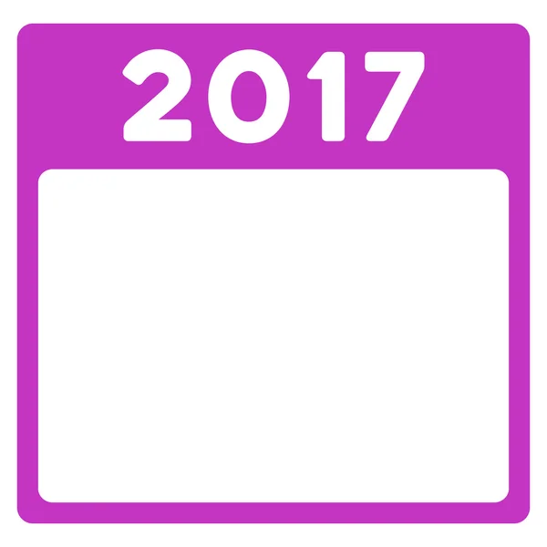 2017 år ikonen — Stock vektor