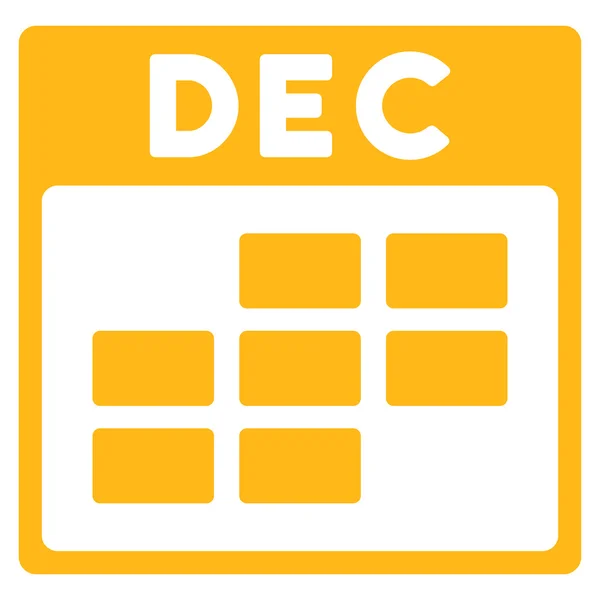 Icono del apartamento de diciembre — Vector de stock