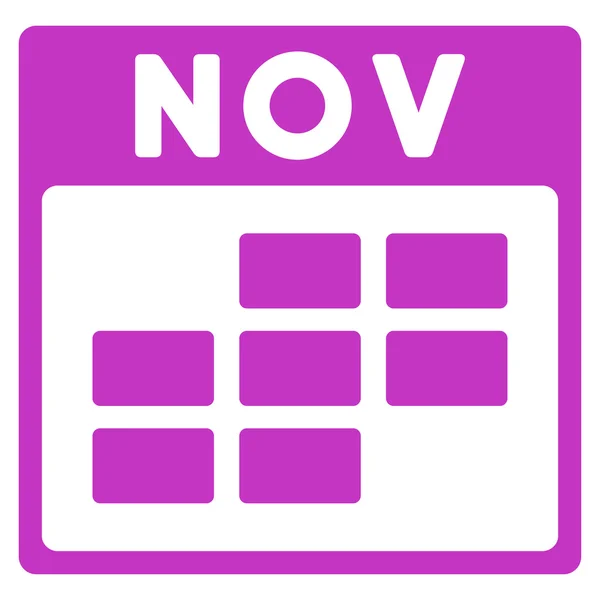 November platte pictogram — Stockvector