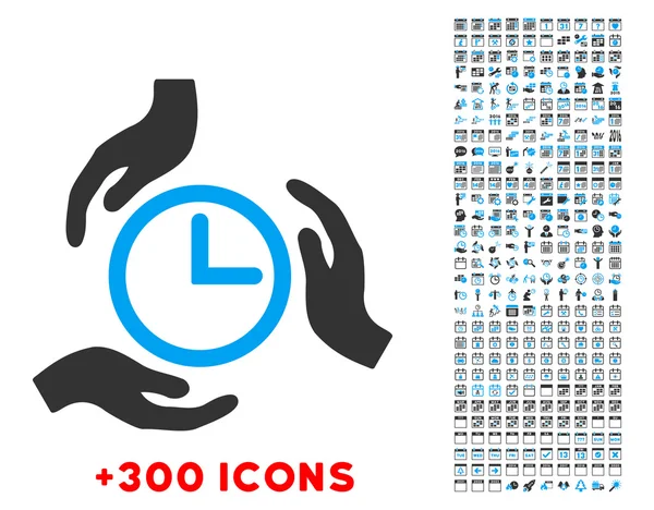 Zorg tijdpictogram — Stockvector