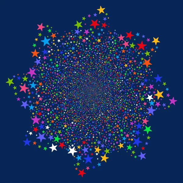 Feu d'artifice Star Flower — Image vectorielle