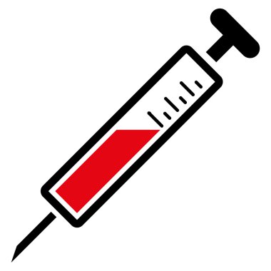 Enjeksiyon düz simgesi