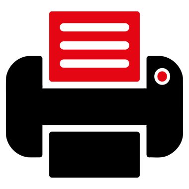 Yazdırma düz simgesi