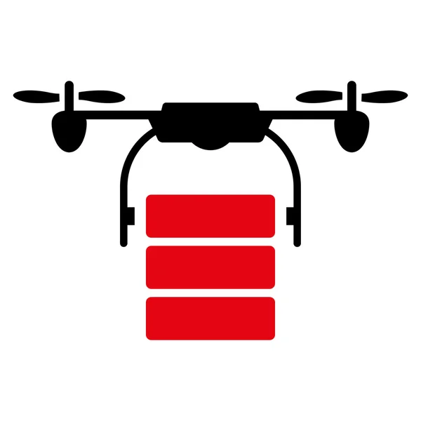 Drone значок вантажів — стоковий вектор