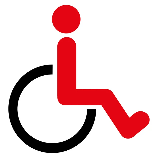 Icône personne handicapée — Image vectorielle