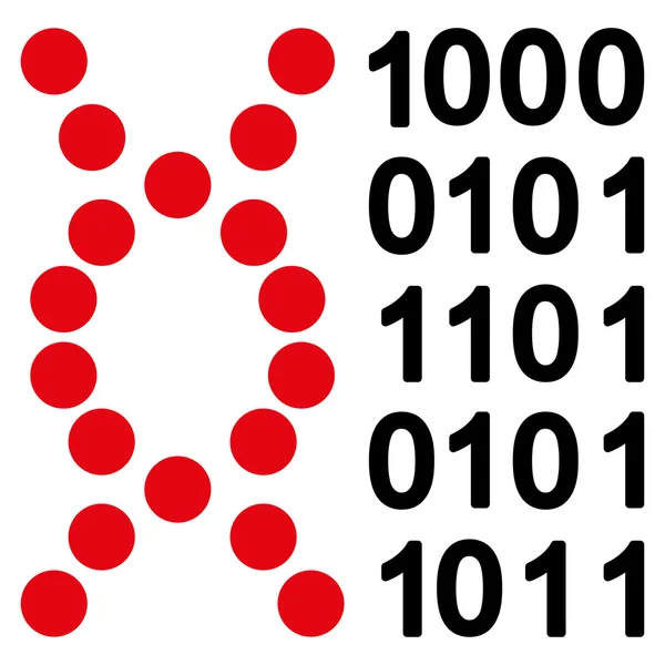 DNA Code pictogram — Stockvector