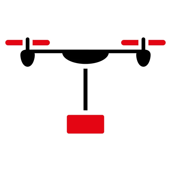 Drone pictogram zending — Stockvector