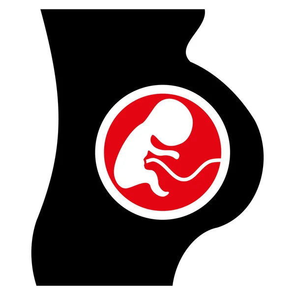 Těhotná žena ikona — Stockový vektor