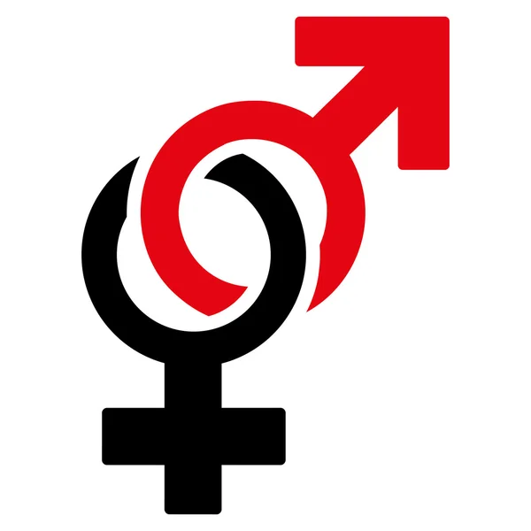 Szexuális szimbólumok ikon — Stock Vector