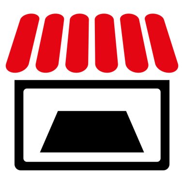 Dükkanı düz simgesi