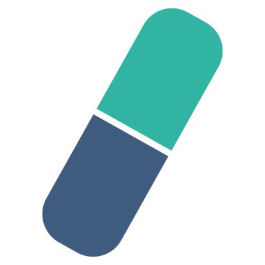 Kapsül düz simgesi