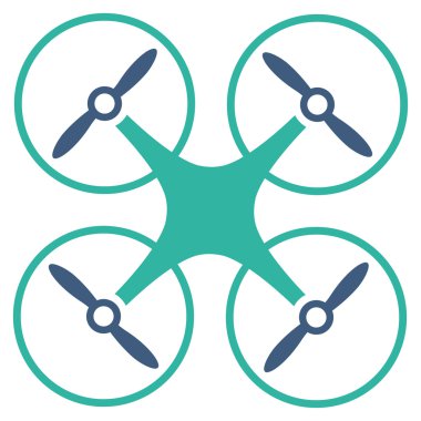 Nanocopter düz simgesi